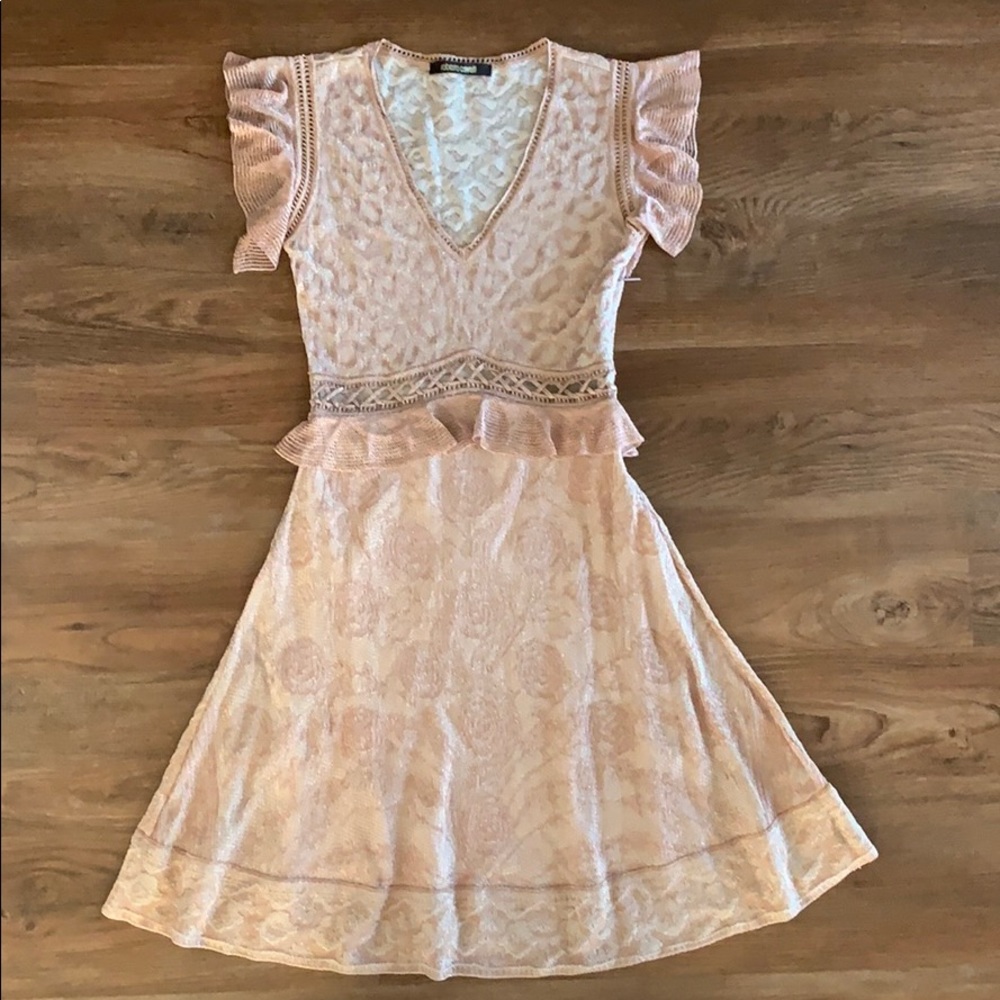Roberto Cavalli Ruffle-trimmed Crochet-knit Dress - Picture 7 of 16